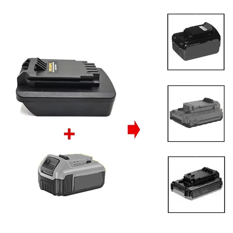 Black+Decker Tool 20V Max - อะแดปเตอร์แบตเตอรี่สำหรับแบตเตอรี่ Dewal DCB 18/20V แปลงเพื่อใช้กับเครื่องมือแบตเตอรี่ Black&Decker