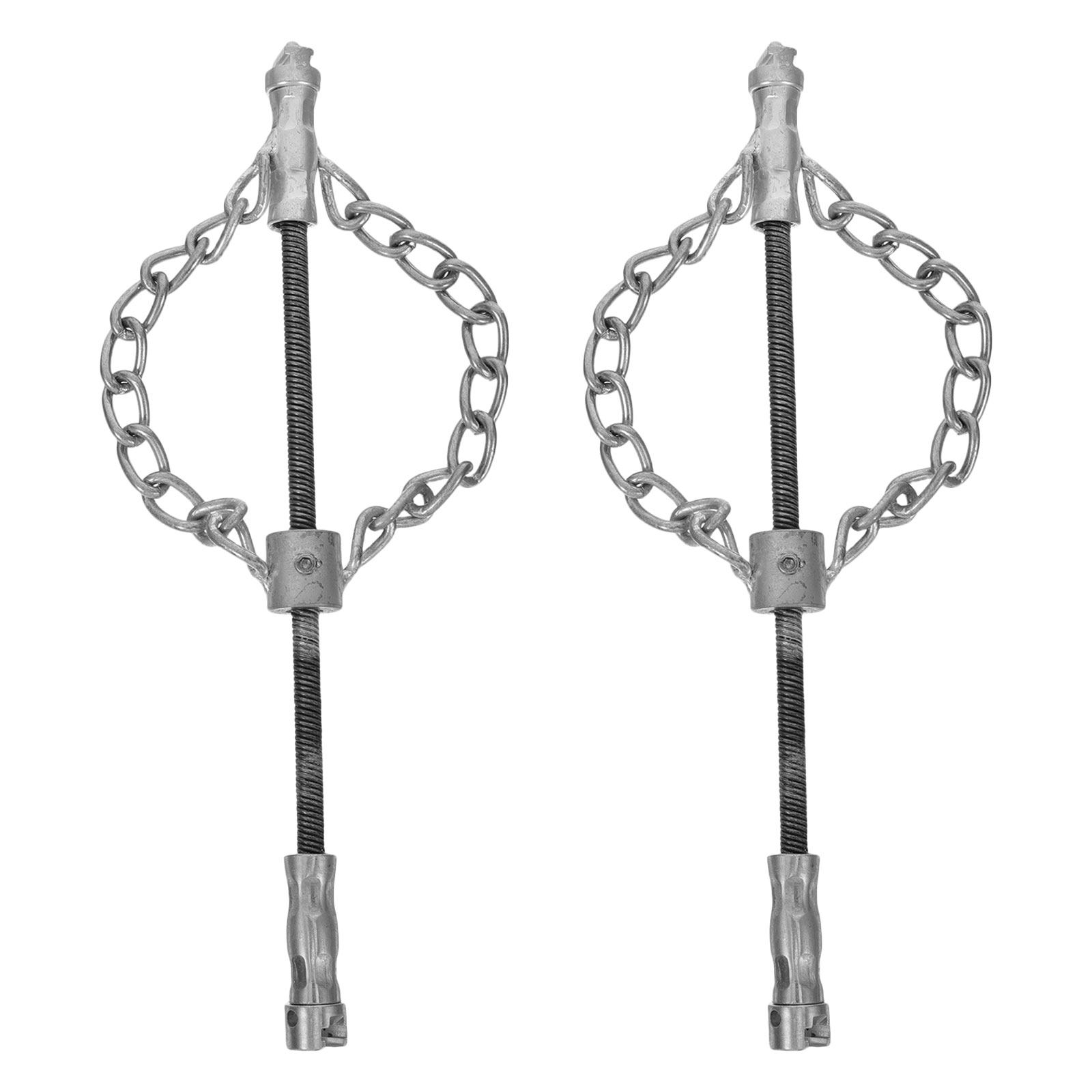 Drain Snake Flexible - 2 ชิ้น โซ่ทำความสะอาดท่อระบายน้ำหลักแบบทนทานสูง สายเคเบิลทำความสะอาดท่อแบบยืดหยุ่น เครื่องมือทำความสะอาดท่อระบายน้ำ ปลอดภัยสำหรับท่อ