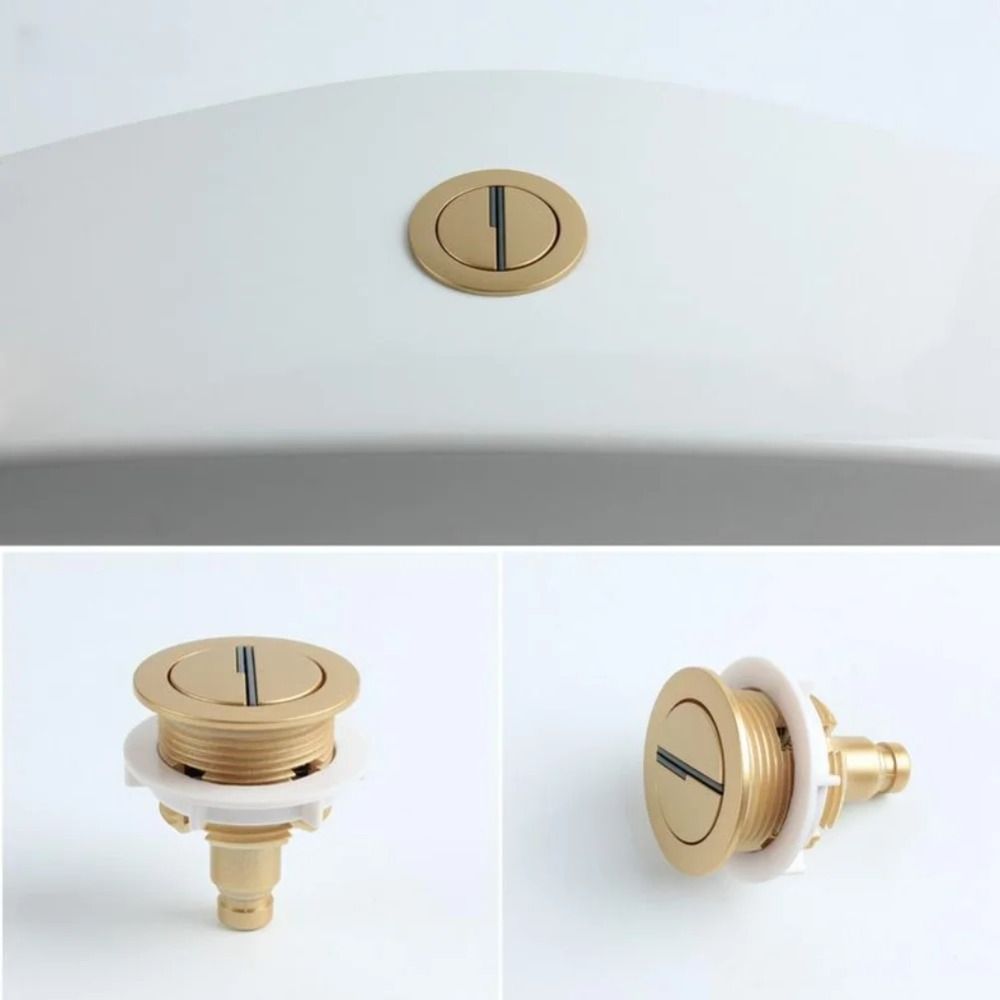 ปุ่มกดชักโครกชุบโครเมียม ทรงกล - Toilet Fill Valve บทวิจารณ์และราคา