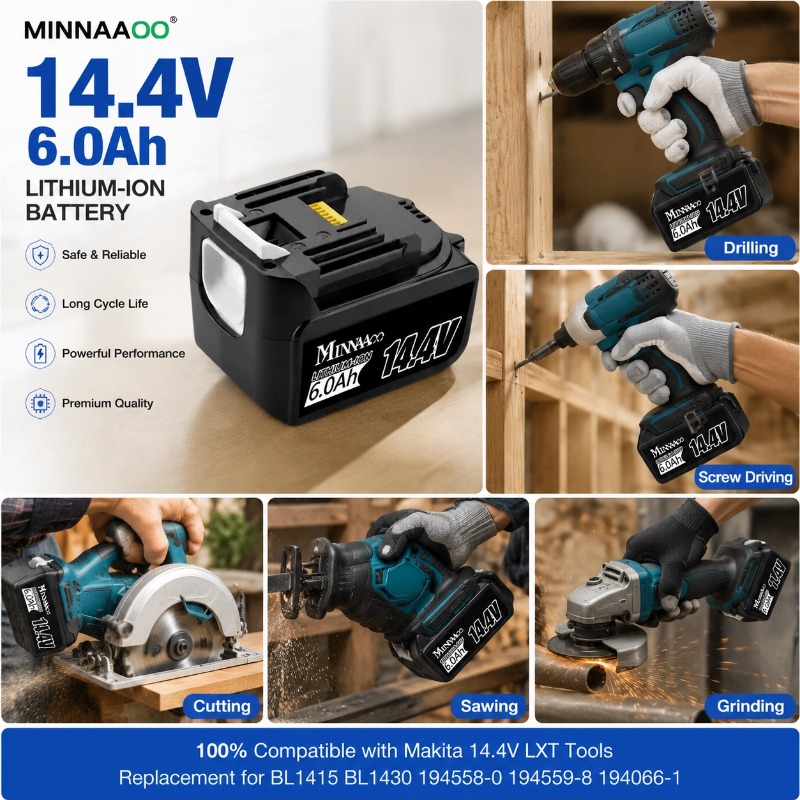 สำหรับแบตเตอรี่ลิเธียมไอออนแบบ - Makita Drill Hp1640 บทวิจารณ์และราคา